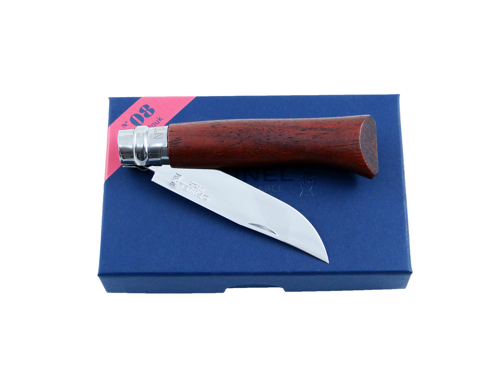 Nóż Opinel Inox Padouk Box No. 08 » NOŻE » Noże składane - sklep militarny