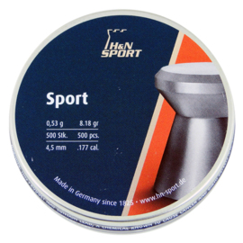 Śrut H&N Diabolo Sport Glat kal. 4,5 mm płaski gładki