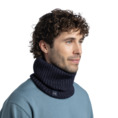 Komin Buff z wełny merino Knitted Norval Night Blue