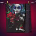 Ręcznik z powłoką antybakteryjną szybkoschnący XL Santa Muerte Dr. Bacty