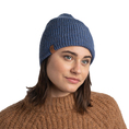 Buff czapka dwuwarstwowa Knitted&Fleece Hat Lyne Denim