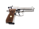 Wiatrówka pistolet Beretta 92 FS Nikiel drewno kal. 4,5 mm
