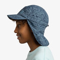 Buff czapka sahara cap kids nakarcznik UVP50 dla dzieci blue one size