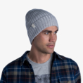 Buff czapka ciepła wełna merino Norval light grey