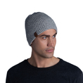 Buff czapka Knitted&Fleece dwuwarstwowa jasny szary grey