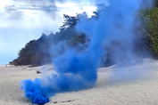 Dymy świece dymne niebieskie na zawleczkę 90 sekund blue smoke NSM03