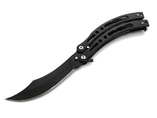 Nóż motylkowy czarny BSH Adventure N454A