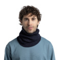 Komin Buff z wełny merino Knitted Norval Night Blue