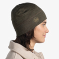 Buff czapka wełna merino Lightweight Bark khaki