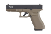 Wiatrówka pistolet Niksan Defence NKS GL17 Tan 4,5 mm BB Blow Back CO2