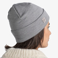 Buff Czapka Merino Heavyweight Light Grey