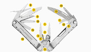 Multitool Leatherman Rebar Knifeless Silver Box