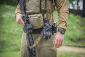 Pas do broni Helikon dwupunktowy olive green z szybką regulacją