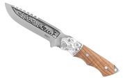 Nóż myśliwski zdobiony BSH Adventure z pokrowcem