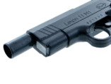 Pistolet hukowy Lexon 11 M1 kal. 6 mm long okładziny czarne - zestaw