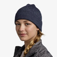 Czapka dla sportowców Buff Active Beanie Night Blue wełna merino