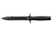 Nóż surwiwalowy MFH Combat czarny z piłą