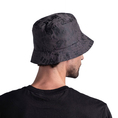 Buff kapelusz travel bucket dwustronny black grey czarno szary S/M
