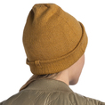 Buff czapka dzianina bawełna Knitted Jarn ocher żółty