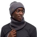 Buff komin z wełny merino knitted Norval grey