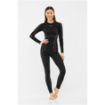 Bielizna termiczna damska Viking Etna 2.0 Lady Set Bamboo XS czarno-fioletowa 