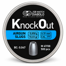 Śrut JSB KnockOut Slugs kal. 4,51 mm 0,650 g 500 szt.