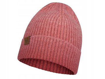 Buff czapka zimowa z wełną ciepła knitted marin pink