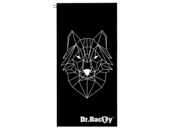 Ręcznik z powłoką antybakteryjną szybkoschnący XL wilk Dr. Bacty