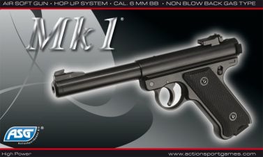 Pistolet na Green-gaz Ruger MK1 