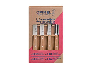 Nóż Opinel Zestaw Kuchenny Essentials Natural Box Set 