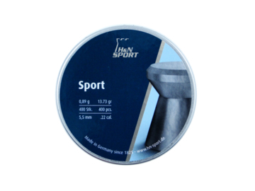 Śrut H&N Diabolo Sport Glat kal. 5,5 mm płaski gładki 400 sztuk