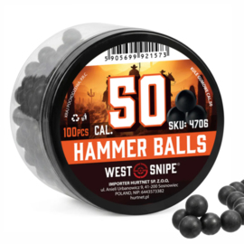 Kule gumowe WESTSNIPE kal. .50 - 100 szt. do markerów RAM