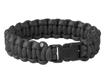 Bransoleta z paracordu Survival Bracelet czarna