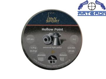 Śrut H&N Hollow Point kal. 6.35 mm 