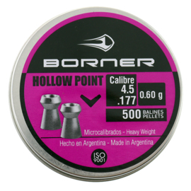 Śrut Borner Hollow Point kal. 4,5 mm 500 sztuk