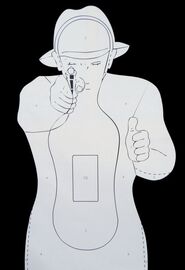 Tarcze strzeleckie sylwetkowe TS-9 Francuz komplet 20 sztuk