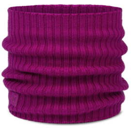 Komin Buff z wełny merino Knitted Norval Orchid