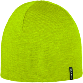 Czapka Viking Noma 2.0 Merino Windstopper żółta fluo