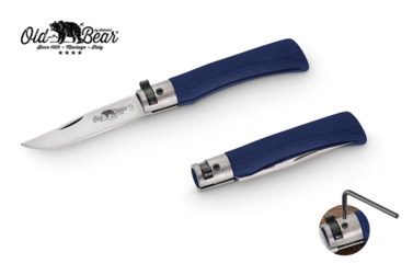 Nóż składany Antonini Old Bear KNF Blue S Satin Stainless