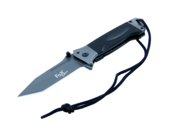 Nóż Fox składany rękojeść G10 okładziny czarny