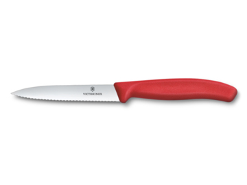 Nóż kuchenny ząbkowany Victorinox Swiss Classic 10cm czerwony