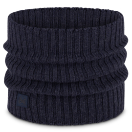 Komin Buff z wełny merino Knitted Norval Night Blue