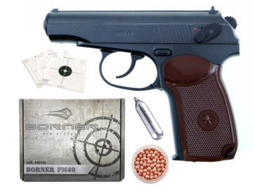 Wiatrówka pistolet Makarov Borner PM49 kal. 4,5 mm BB