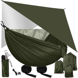 Hamak z tarpem i moskitierą Trizand 260x140cm
