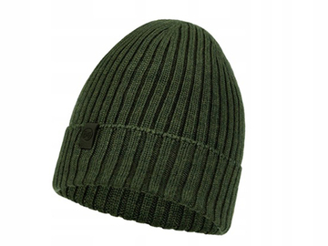 Buff czapka ciepła wełna merino Norval forest zielona