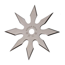 Gwiazdka do rzucania Shuriken 8 ramion srebrna