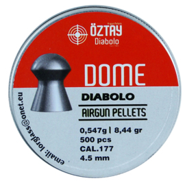 Śrut Diabolo Oztay Dome gładki grzybek kal. 4,5 mm 500 sztuk
