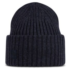 Czapka Buff Knitted Beanie z wełny Merino Erviny Night Blue