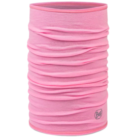 Komin Buff z wełny Merino Lightweight Rose Pink