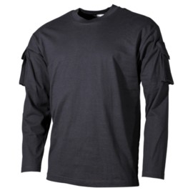 Koszula taktyczna MFH US z długim rękawem czarna rozmiar XXL